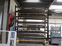 Metalen platenstelling afm. circa 350 x 156 x 400 cm, let op excl. inhoud en ophalen in overleg met hnvi - afbeelding 1 van  2