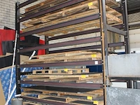 Metalen platenstelling afm. circa 350 x 156 x 400 cm, let op excl. inhoud en ophalen in overleg met hnvi - afbeelding 2 van  2