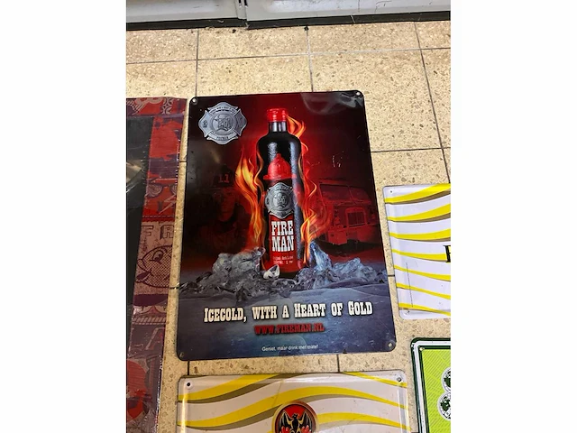 Metalen reclame borden (6x) - afbeelding 5 van  6