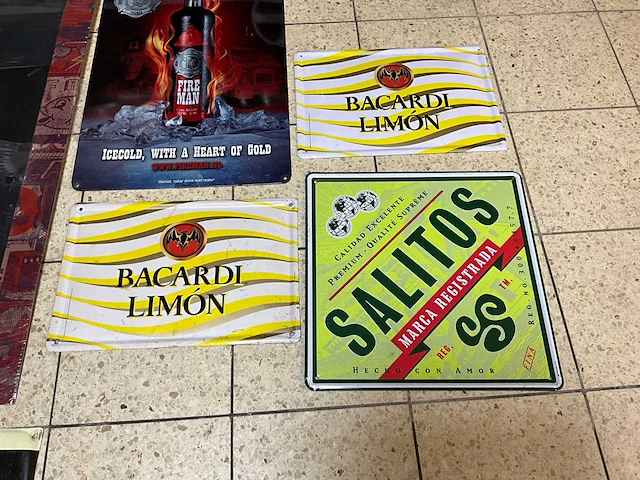 Metalen reclame borden (6x) - afbeelding 6 van  6