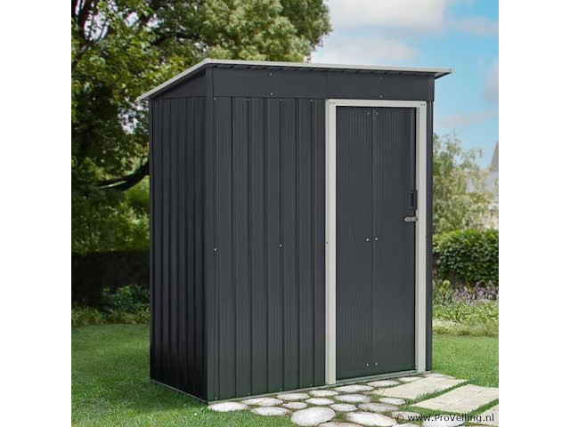 Metalen tuinhuis s met lessenaarsdak - afbeelding 2 van  8