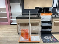 Metalen vlonder met 2 stortmanden - afbeelding 1 van  5