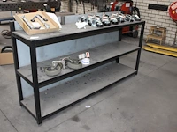 Metalen wandrek met afmeting 190 x 45 x 105 cm. let op: exclusief inhoud. - afbeelding 1 van  2