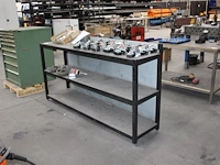 Metalen wandrek met afmeting 190 x 45 x 105 cm. let op: exclusief inhoud. - afbeelding 2 van  2
