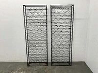 Metalen wijnrek (2x) - afbeelding 1 van  3
