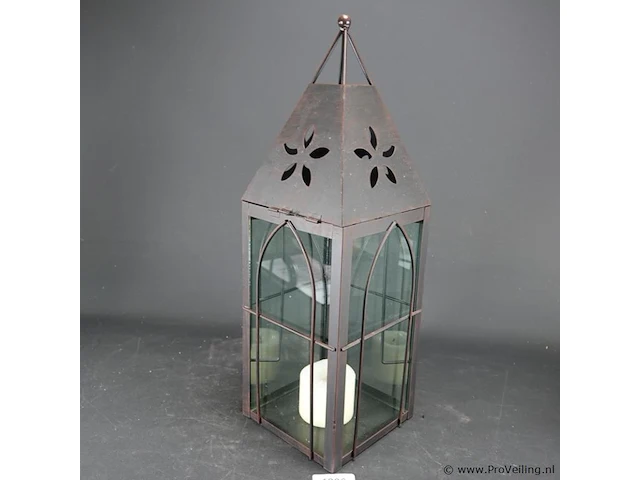 Metalen windlicht - afbeelding 1 van  5