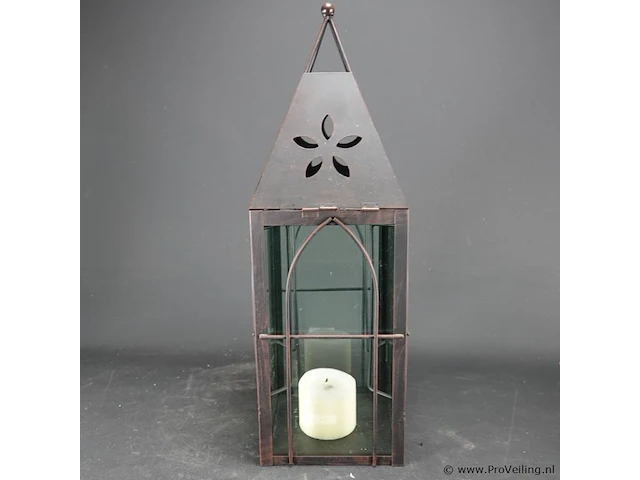 Metalen windlicht - afbeelding 3 van  5