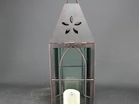 Metalen windlicht - afbeelding 3 van  5