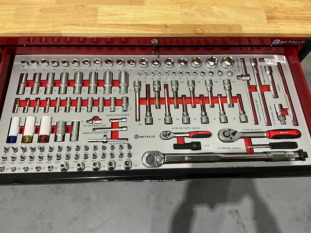 Metallo - 2025 - 12 lades - gereedschapswagen - afbeelding 25 van  28