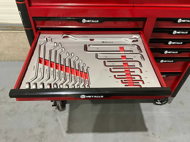 Metallo - 2025 - 12 lades - gereedschapswagen - afbeelding 2 van  28