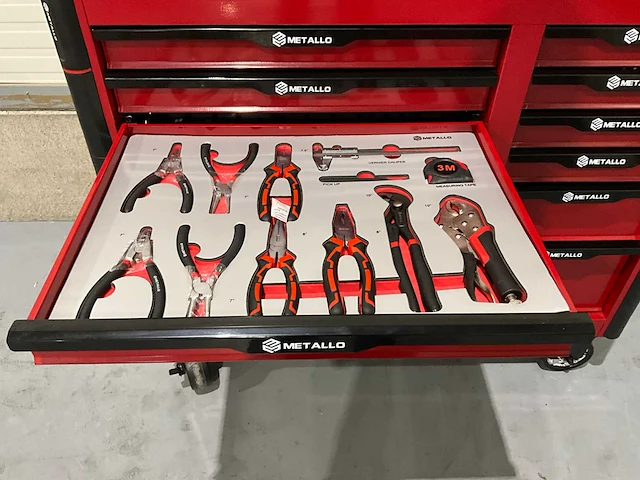 Metallo - 2025 - 12 lades - gereedschapswagen - afbeelding 4 van  28