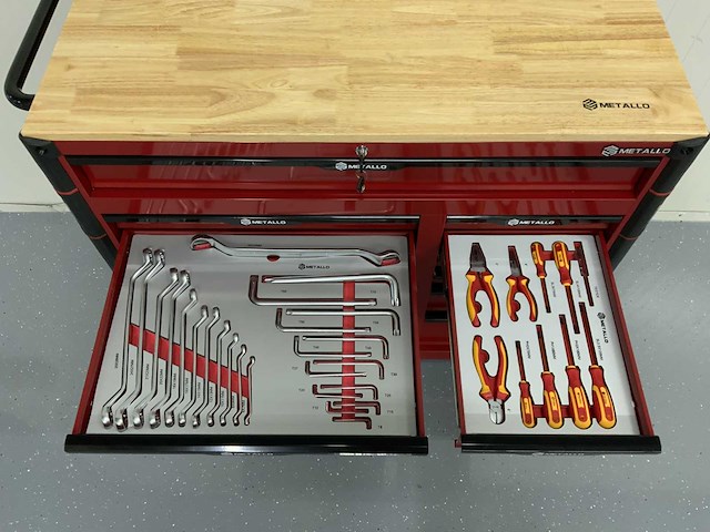 Metallo - gereedschapswagen 13 laden - 470 delig - afbeelding 2 van  14