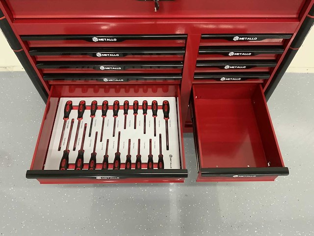 Metallo - gereedschapswagen 13 laden - 470 delig - afbeelding 4 van  14