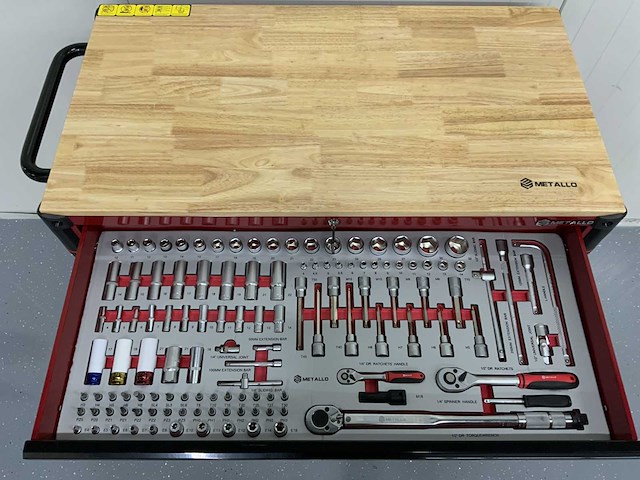 Metallo - gereedschapswagen 13 laden - 470 delig - afbeelding 12 van  14