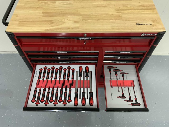 Metallo - gereedschapswagen 13 laden - 470 delig - afbeelding 13 van  14