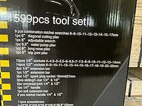Metallo 599 delig gereedschapskoffer - afbeelding 6 van  9