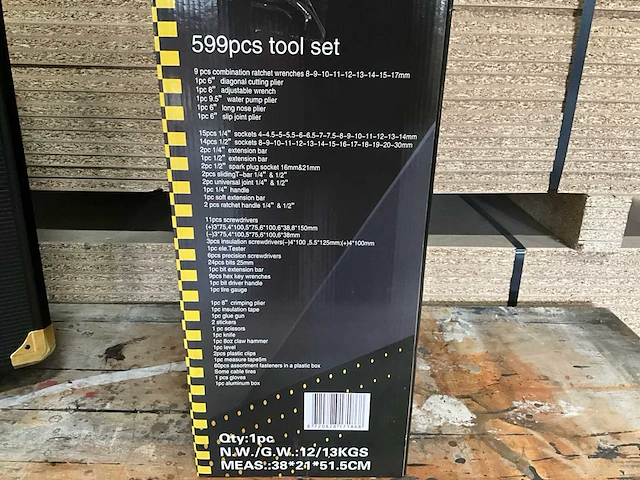 Metallo 599 delig gereedschapskoffer - afbeelding 7 van  9