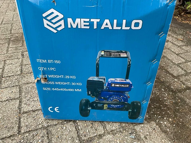 Metallo bt-150 professionele hogedrukreiniger - afbeelding 2 van  4