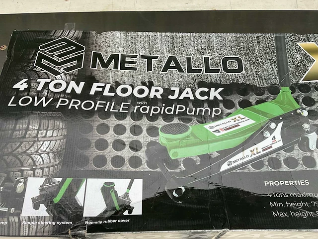 Metallo garagekrik xl - 4 ton - afbeelding 2 van  6