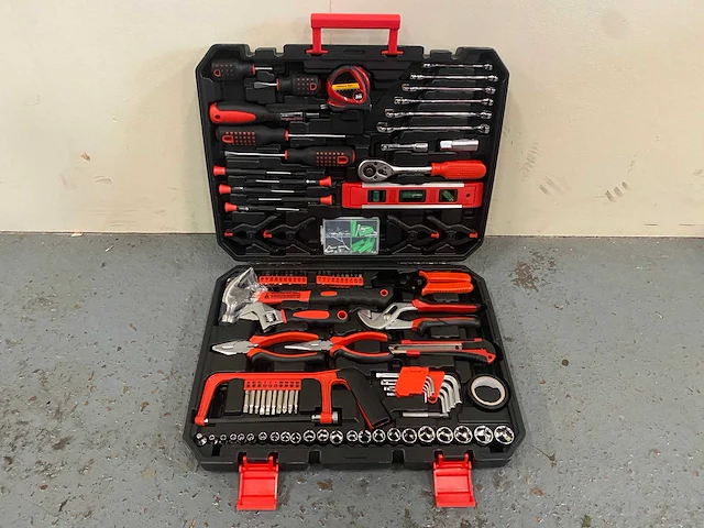 Metallo meta- 156w gevulde gereedschapskoffer - afbeelding 1 van  6