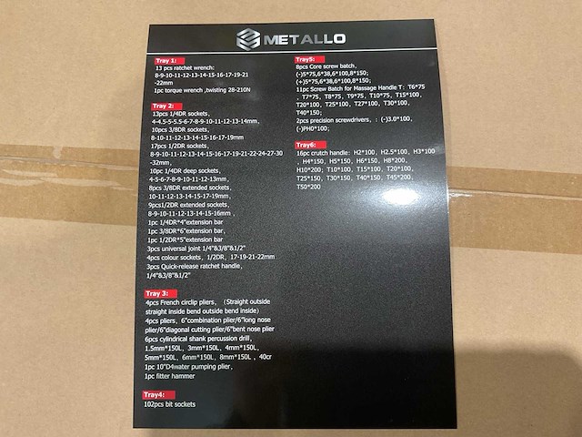 Metallo meta-7hs6g 2024-7 xxl edition gereedschapswagen - afbeelding 20 van  20