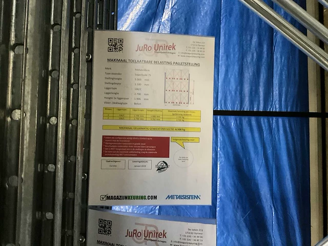 Metalsistem palletstelling - afbeelding 3 van  12