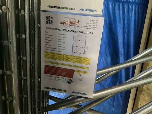 Metalsistem palletstelling - afbeelding 4 van  12