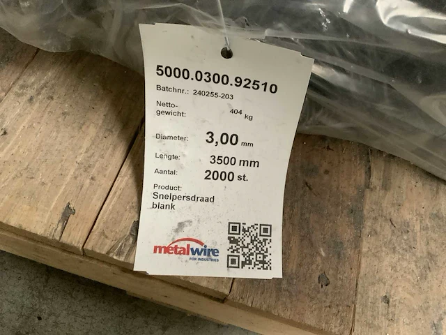 Metalwire partij snelpersdraad - afbeelding 3 van  3