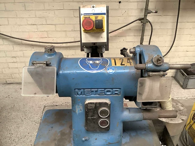 Meteor mez werkbankslijpmachine inclusief afvoerton. - afbeelding 3 van  5