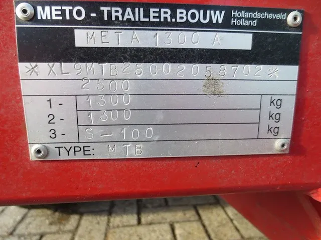 Meto - aanhanger met schuimblustank - afbeelding 5 van  7