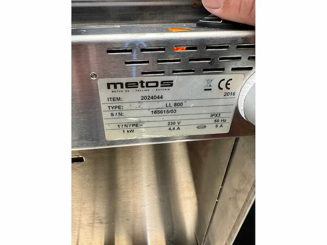 Metos - ll800 - warmhoudplaat - afbeelding 2 van  3