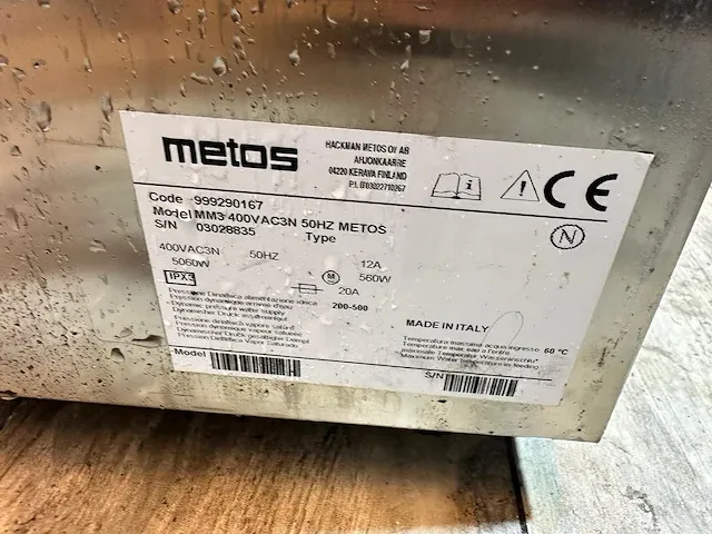Metos - master3 - vaatwasmachine - afbeelding 4 van  4