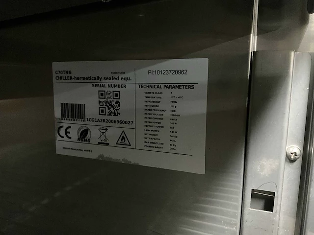Metos c70tnn rvs vrieskast - afbeelding 5 van  5
