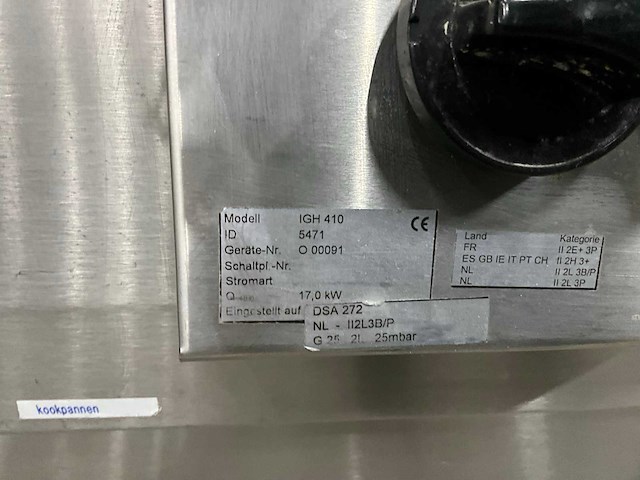 Metos igh 410 bakwand - afbeelding 12 van  12