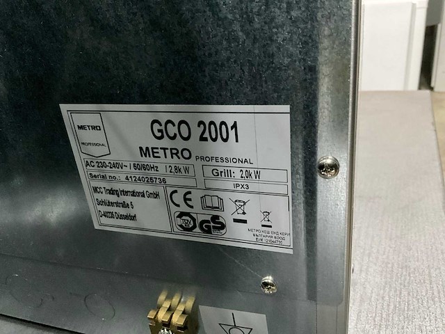 Metro gco2001 heteluchtoven - afbeelding 5 van  7