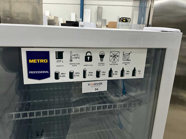 Metro gsc4240 glasdeurkoelkast - afbeelding 4 van  6