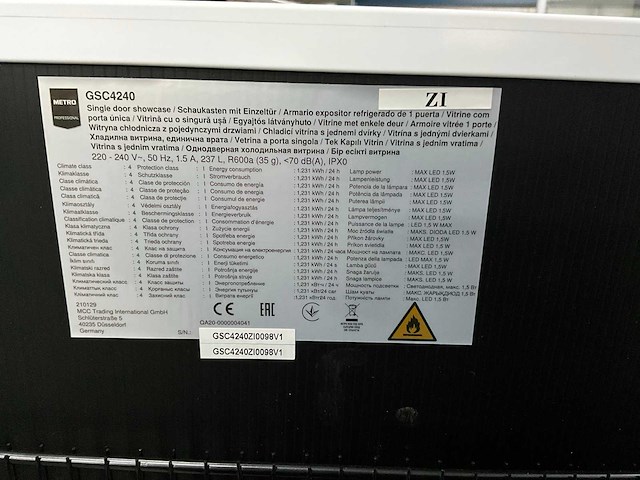 Metro gsc4240 glasdeurkoelkast - afbeelding 6 van  6