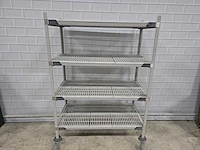 Metro max - 4-delige mobiele kunststof legbordstelling - afbeelding 1 van  5