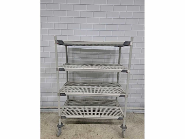 Metro max - 4-delige mobiele kunststof legbordstelling - afbeelding 2 van  5