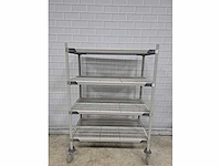 Metro max - 4-delige mobiele kunststof legbordstelling - afbeelding 2 van  5