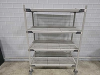 Metro max - 4-delige mobiele kunststof legbordstelling - afbeelding 3 van  5