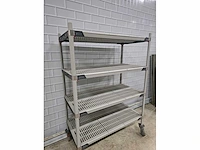 Metro max - 4-delige mobiele kunststof legbordstelling - afbeelding 5 van  5