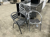 Metro wmsc-001 terrasstoelen (6x) - afbeelding 6 van  8