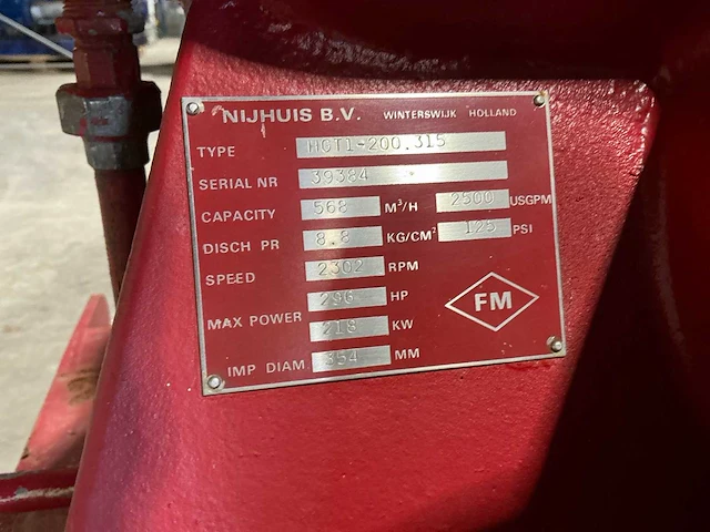 Metron eledyne limited diesel sprinklerpompunit - afbeelding 13 van  23
