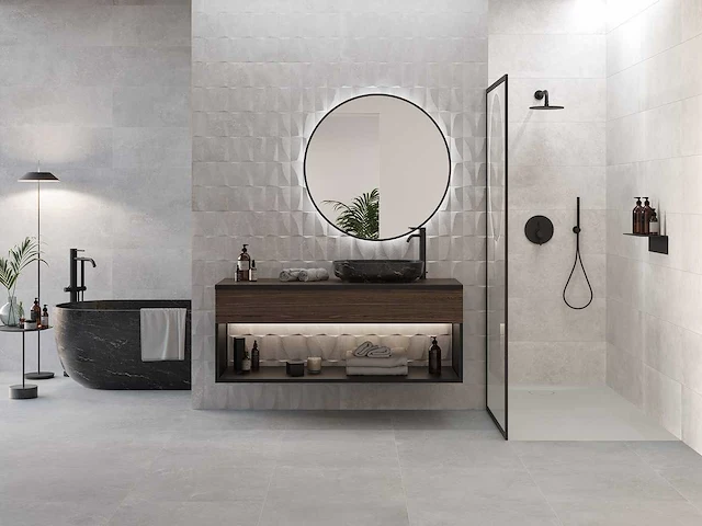 Metropol arduin concrete white decor wandtegel 30x90 cm 51,84 m² - afbeelding 1 van  4