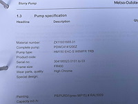 Metso - hm150 - water pumps - afbeelding 2 van  11