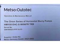 Metso - hm150 - water pumps - afbeelding 3 van  11