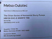 Metso hm150 slurry pomp (3x) - afbeelding 2 van  12