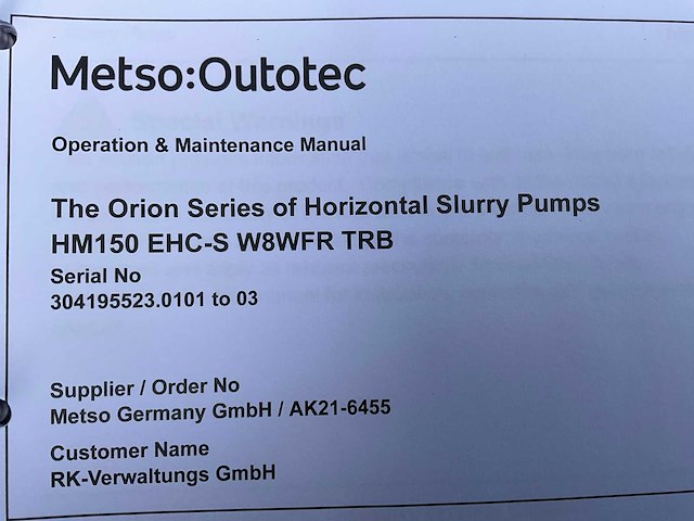 Metso hm150 slurry pomp - afbeelding 2 van  12