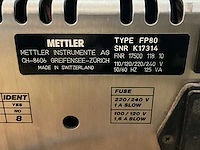 Mettler fp80ht processorunit voor analyse laboratoriumapparatuur - afbeelding 7 van  15